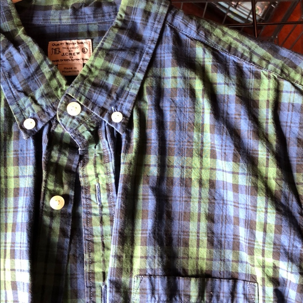 Mens Large J Crew blackwatch plaid